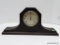 NEW HAVEN TAMBOUR MANTEL CLOCK, 8-DAY MOVEMENT, T / S. PENDULUM NOT WITH THE CLOCK. MEASURES 9.5