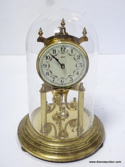 KUNDO 400 DAY ANNIVERSARY CLOCK WITH DOME. RETAIL PRICE $175. 11.5'' TALL 8'' WIDE