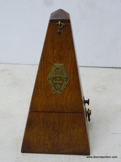 EARLY 1900'S METRONOME WITH BELL. MEASURES 9"T X 4.5"W RETAIL PRICE $125
