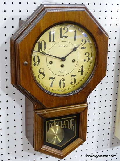 VERICHRON REGULATOR WALL CLOCK MEASURES 21"T X 13"W