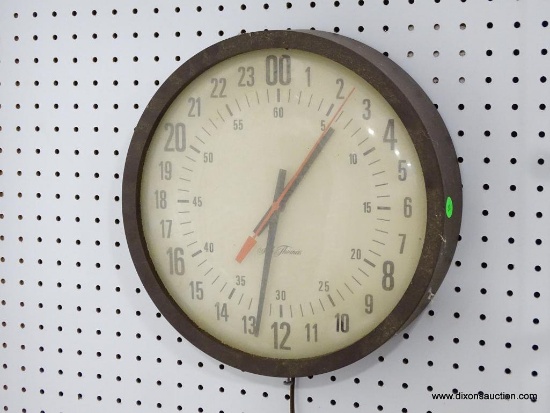 SETH THOMAS ELECTRIC WALL CLOCK MEASURES 13"T X 13"W RETAIL PRICE $395.
