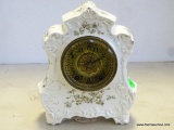 WATERBURY CHINA 8-DAY CLOCK WITH T/S AND BELL. MEASURES 7