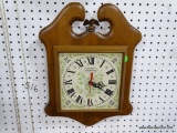 NEW ENGLAND CLOCK CO. WALL CLOCK MEASURES 17.5