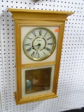 WALTHAM WALL REGULATOR CLOCK MEASURES 26.5