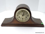 SETH THOMAS TAMBOUR MANTLE CLOCK. # 124 MOVEMENT WITH PAPER LABEL INSIDE THE BACK DOOR. THIS CLOCK