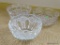 (DR) LOT OF 3 CENTER BOWLS: 1 IS A CRYSTAL FOOTED BOWL: 9