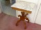 (1ST FLR BR) VICTORIAN MARBLE TOP END TABLE: 19