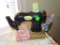 (1ST FLR BR) CARDINAL POTTERY SEWING MACHINE STYLE TEAPOT (1995). IN EXCELLENT CONDITION WITH NO