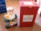 (2ND FLR BR 2) HOLIDAY ACCENTS SANTA CHEF COOKIE JAR IN ORIGINAL BOX: 12