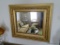 (SUNROOM) GOLD GILT FRAMED MIRROR: 30