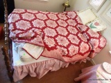 (2ND FLR BR 2) FULL SIZE MATTRESS AND BOX SPRING. INCLUDES ALL LINENS AND PILLOWS ON THE BED.