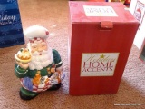 (2ND FLR BR 2) HOLIDAY ACCENTS SANTA CHEF COOKIE JAR IN ORIGINAL BOX: 12