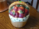 (KIT WINDOW) BASKET FULL OF APPLES STYLE COOKIE JAR: 8