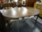 (A3) ANTIQUE WALNUT QUEEN ANNE DINING ROOM TABLE WITH 2 BOARDS. THIS TABLE HAS BEEN STRIPPED AND