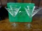 (A3) LA-Z-BOY 2 PC MARTINI GLASS SET. IN THE ORIGINAL BOX.