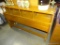 (A5) MID CENTURY MODERN HEAD BOARD WITH BOOKCASE TOP. 58''X9''X36''