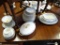 (A1) T&V LIMOGES CHINA SERVICE FOR 8. INCLUDE 8 DINNER PLATES, 8 SALAD PLATES, 7 BREAD PLATES, 3