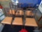 (A1) SET OF 6 MAHOGANY SHERATON DINING ROOM CHAIRS WITH INLAID BACKS. 1 ARM CHAIR AND 5 SIDES. ARM