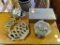 (A2) LOT OF 4 BRASS ITEMS. INCLUDES 2 TRINKET BOXES, A VMC 10-46 TRIVET, AND A BRASS FISH ASHTRAY