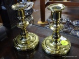 (A3) PAIR OF BALDWIN BRASS CANDLESTICKS 4.75'' TALL