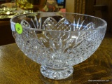 (A3) SIGNED WATERFORD LEAD CRYSTAL FOOTED BOWL. 7.75''X5'' NO SIGHTED DAMAGED