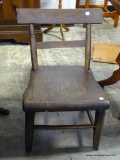 (A3) VINTAGE PLANK BOTTOM CHAIR