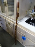 (A3) CUSTOM STRIPED FINISH HIKING STAFF 55'' LONG TIME