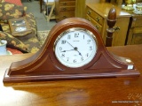 (A4) LA CROSSE RADIO CONTROLLED TAMBOUR SHAPED MANTLE CLOCK 19.25X8.5