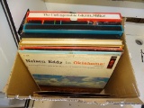 (A6) BOX LOT OF RECORDS: GLENN MILLER. BEETHOVEN. COLLECTORS EDITION YOUR HIT PARADE. CHRISTMAS. AND