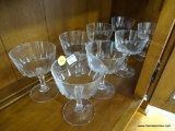 (A1) SET OF 8 STEMMED WINE GLASSES