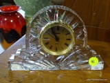 (A2) STAIGER QUARTZ MOVEMENT DRESSER CLOCK. 7.25'' WIDE