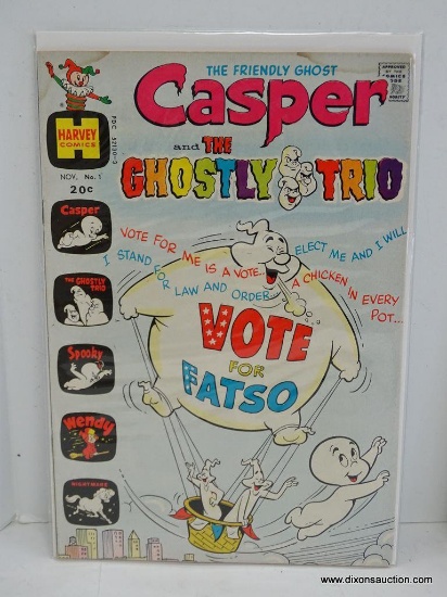 CASPER AND THE GHOSTLY TRIO ISSUE NO. 1 1972 B&B VGC $0.20 COVER PRICE