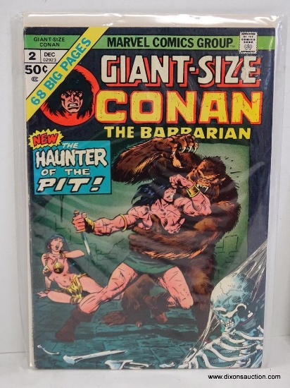 CONAN THE BARBARIAN "THE HAUNTER OF THE PIT" GIANT SIZE ISSUE NO. 2 1974 B&B VGC