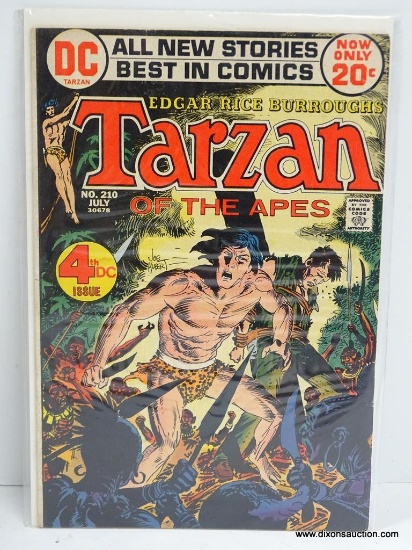 TARZAN OF THE APES ISSUE NO. 210 1972 B&B VGC COVER PRICE $0.20