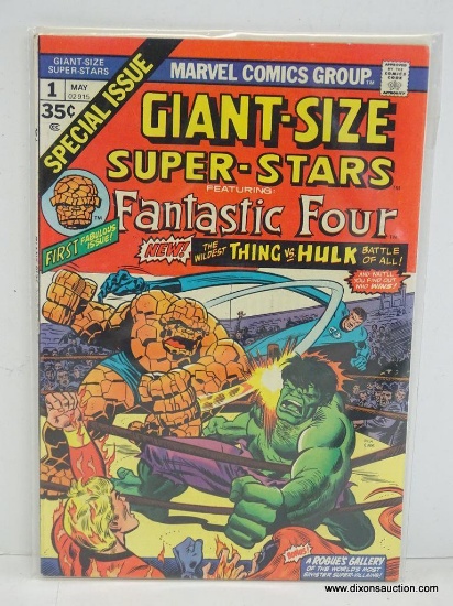 FANTASTIC FOUR FIRST FABULOUS ISSUE FOR THE THING. ISSUE NO.1 1974 B&B VGC COVER PRICE $0.35