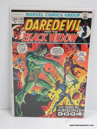 DAREDEVIL AND THE BLACK WIDOW ISSUE 98 1973 B&B VGC