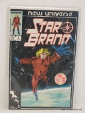 MARVEL NEW UNIVERSE STAR BRAND ISSUE NO. 1, 1986 B & B COVER PRICE $0.75.