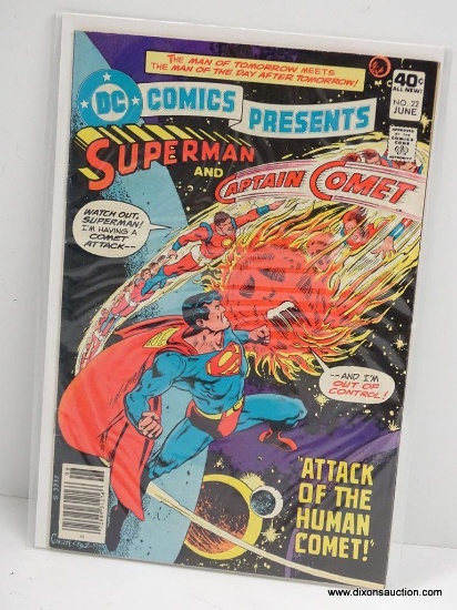 SUPERMAN AND CAPTAIN COMET ISSUE NO. 22. 1980 B&B COVER PRICE $.40 VGC