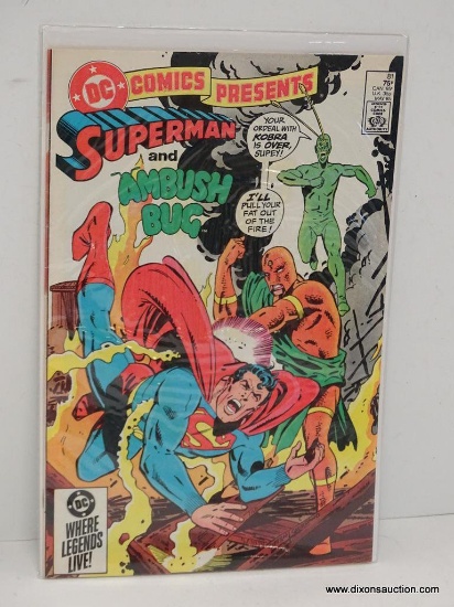 SUPERMAN AND AMBUSH BUG ISSU NO. 81. 1985 B&B COVER PRICE $.75 VGC