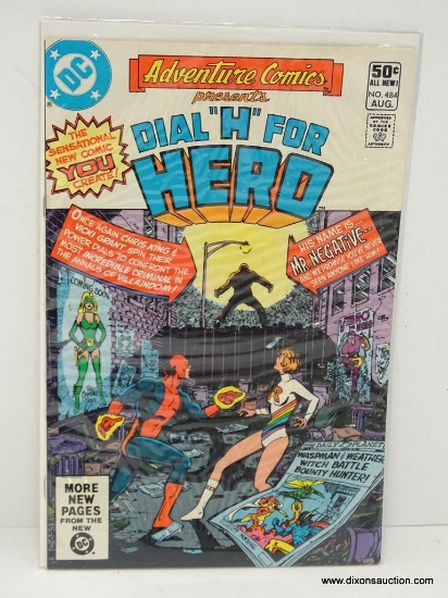 ADVENTURE COMICS PRESENTS DIAL "H" FOR HERO ISSUE NO. 484. 1981 B&B COVER PRICE $.50 VGC