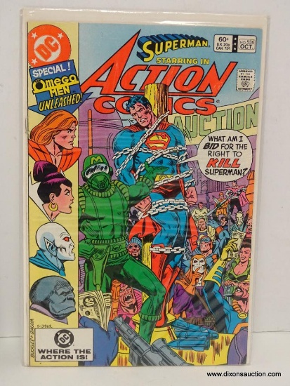 SUPERMAN STARRING IN ACTION COMICS ISSUE NO. 536. 1982 B&B COVER PRICE $.60 VGC