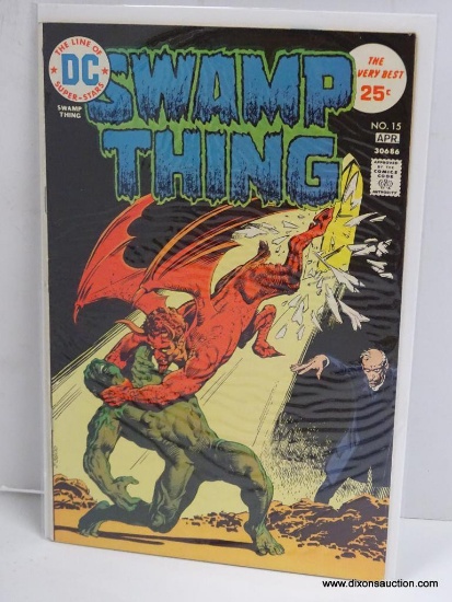 SWAMP THING ISSUE NO. 15. 1975 B&B COVER PRICE $.25 VGC