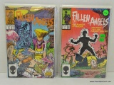 SET OF 8 FALLEN ANGELS COMICS. ISSUE NO. 1 THROUGH 8. FROM 1987 ALL ARE B&B WITH COVER PRICES OF