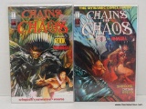 SET OF 3 CHAINS OF CHAOS COMICS. ISSUE NO. 1 THROUGH 3. FROM 1994-1995 B&B WITH COVER PRICES OF