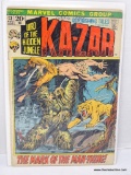 KA-ZAR LORD OF THE HIDDEN JUNGLE ISSUE NO. 13. 1972 B&B COVER PRICE $.20 FC