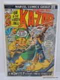 KA-ZAR LORD OF THE HIDDEN JUNGLE ISSUE NO. 18. 1973 B&B COVER PRICE $.20 GC