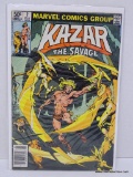 KA-ZAR THE SAVAGE ISSUE NO. 2. 1981 B&B COVER PRICE $.50 VGC