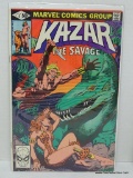 KA-ZAR THE SAVAGE ISSUE NO. 4. 1981 B&B COVER PRICE $.50 VGC