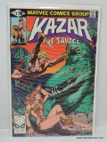 KA-ZAR THE SAVAGE ISSUE NO. 4. 1981 B&B COVER PRICE $.50 VGC