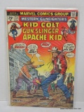 WESTERN GUN FIGHTERS FEATURING KID COLT GUN-SLINGER APACHE KID ISSUE NO. 25. 1974 B&B COVER PRICE